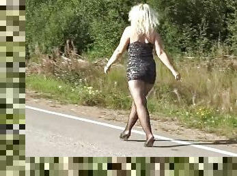 cul, gros-nichons, en-plein-air, collants, public, amateur, anal, mature, milf, butin