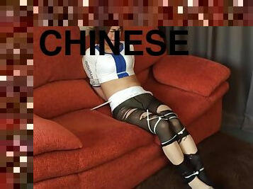 Chinese Girl Gagged