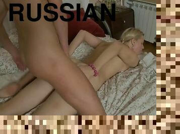 Beauitufl Blonde Russian Student With Perfect Teen Pussy Rides Her Classmate's Dick
