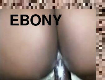 Ghetto Booty Ebony Creams On BBC