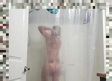 Spying on girlfriend taking a shower