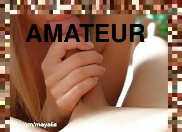 POV: amatuer fit girl with perfect ass sucks and jump on dick — MayaLis