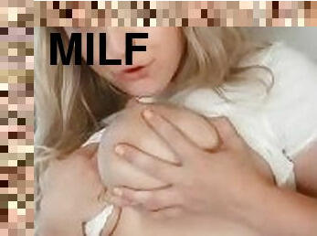 34GG Milky Engorged Lactating Mommy Tits Premium Snapchat MILF Milks Sucks Drinks & Spits Breastmilk