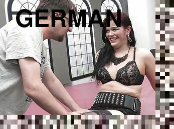 German amateur swinger teen meet stranger guy for creampie