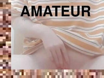 baignade, clito, masturbation, amateur, ados, jouet, britannique, coquine, solo, bite