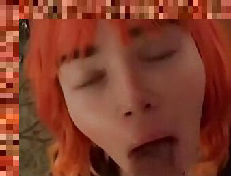 Preview For Orange Hair Succubus Takes Facial