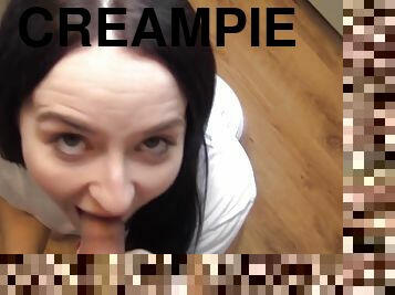 Creampie am Morgen! Auf dem Küchentisch AO gefickt!