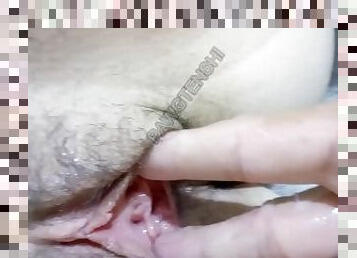 pantat, berambut, mastubasi, vagina-pussy, amatir, jenis-pornografi-milf, ibu, permainan-jari, manis, ibu-mother