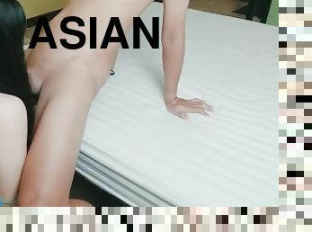 asiatique, public, fellation, ejaculation-interne, point-de-vue, thaï, première-fois, belle, par-voie-orale