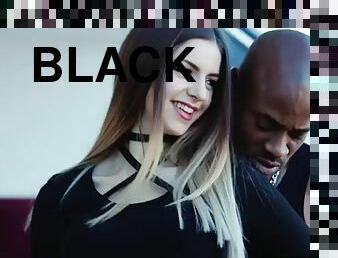 Black cock visits a pale girls pussy and ass