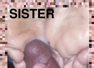 amatør, eldre, ebony, massasje, føtter, søster, kjæreste, footjob