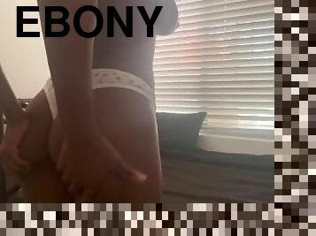 sexy ebony strip tease