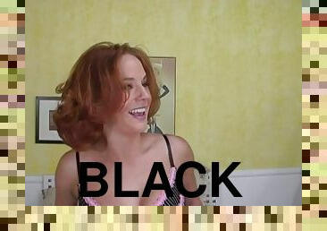 Redhead sexdoll is loving a huge black cock