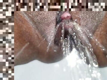 Pink Pussy Pissing - See My Pee Hole Squirt!
