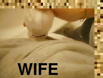 Cum in wife's nike sock (1)
