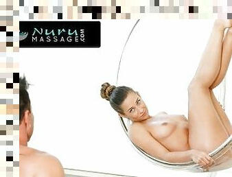 NURU MASSAGE - Pervert Man Celebrates His Vacation By Hardfucking Sexy Masseuse Cassidy Klein