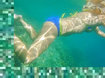 Underwater Close Up Pee And Naked Swimming