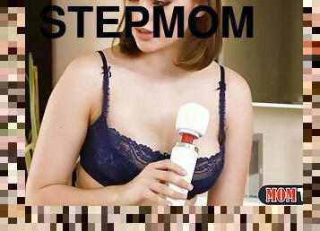 Stepmom catches teen stepdaughter with her vibrator