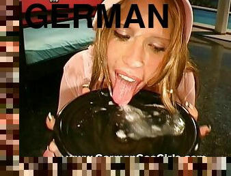 wystrysk-spermy, hardcore, niemieckie, na-twarz, sperma