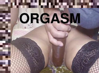 Shaking Legs In Orgasm Of A Beautiful Slut With A Big Black Cock In Her Pussy 15 Min