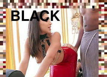 Abella danger's ass has a date with mandingo's 14 inch big black cock