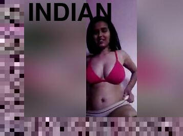 Sexy Indian Girl Sanjana Shows Her Boobs On Video Call Part 9