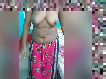 Today Exclusive- Tamil Wife Boobs Video Record By Hubby