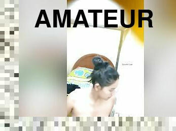 Today Exclusive- Cute Desi Girl Nude Video Record With Hidden Cam