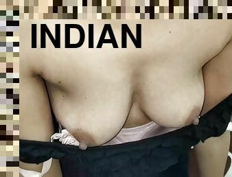 amateur, indien, première-fois, solo, brunette