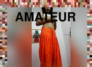 Today Exclusive- Sexy Look Desi Girl Wearing Cloths After Sex