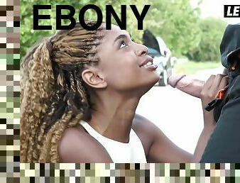 David Perry And Luna Corazon In Ebony Babe Seduces Worker & Rides Him Good
