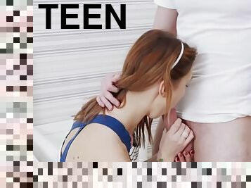 18 Videoz - Iris Kiss Kiss - Teen angel fucks like a sex queen