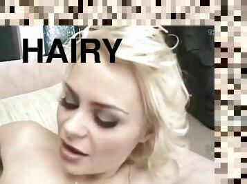 Hairy French Blonde Anal