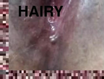 Wish you can taste my pink hairy pussy