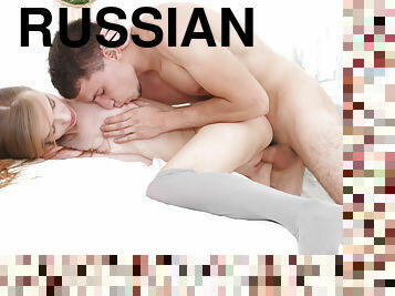 Slim russian Adel Bye fucked in various positions