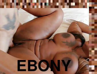 Luscious bbw ebony Victoria Cakes interracial sex