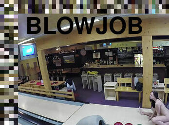 Teen brunette suck & fuck pov a stranger at Teen brunette suck & fuck pov a stranger at bowling bowling