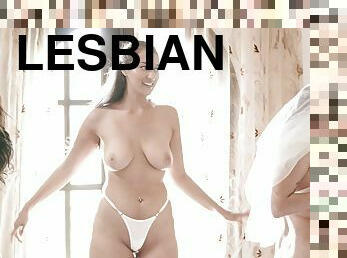 coño-pussy, lesbiana, con-los-dedos, trío