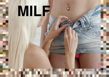 julkinen, pillu-pussy, lesbo-lesbian, milf, äityli, blondi, tsekki, farkut