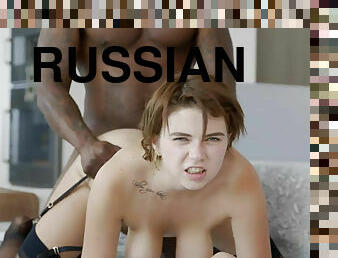 gros-nichons, russe, anal, ejaculation-sur-le-corps, interracial, black, sur-le-visage, gros-seins