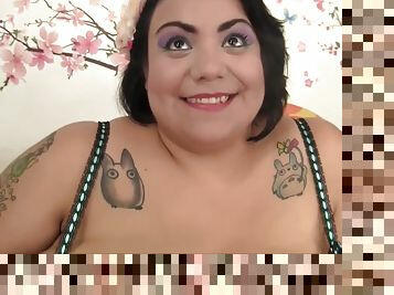 Busty BBW Mia Riley shows every inch of curvaceous body