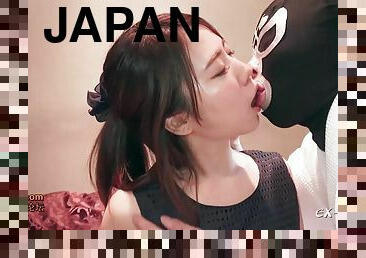 Horny Masked Freak Kisses Lips Of Tender Japanese Vixen