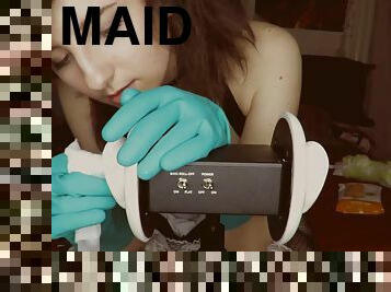 A good ASMR JOI from a raunchy eighteen years old girl in a inviting maid outfit.