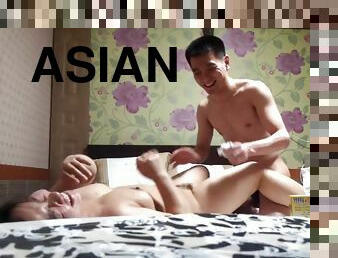asian couple in action