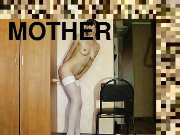 mother I´d like to fuck in stockings like to choke on dildo