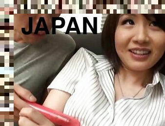 Savory Japanese girl allows the guys to get into her pussy