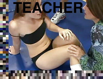 Coach fucks sexy teacher, then young student