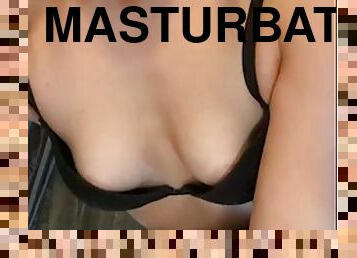 masturbación, meando, squirting, adolescente, cachonda