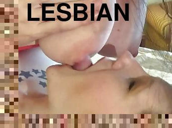 Big Lesbians Titties Close Up.