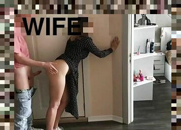 Wife took her lover home and fucked him